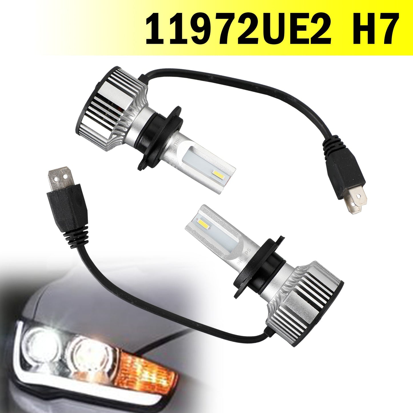 Philips Ultinon Essential G2 LED Headlight H7 20W PX26D 6500K 11972UE2