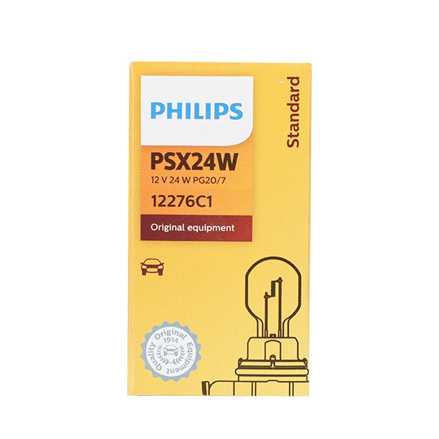 Philips Car Standard Auxiliary Bulbs PSX24W 12V24W PG20/7 12276C1