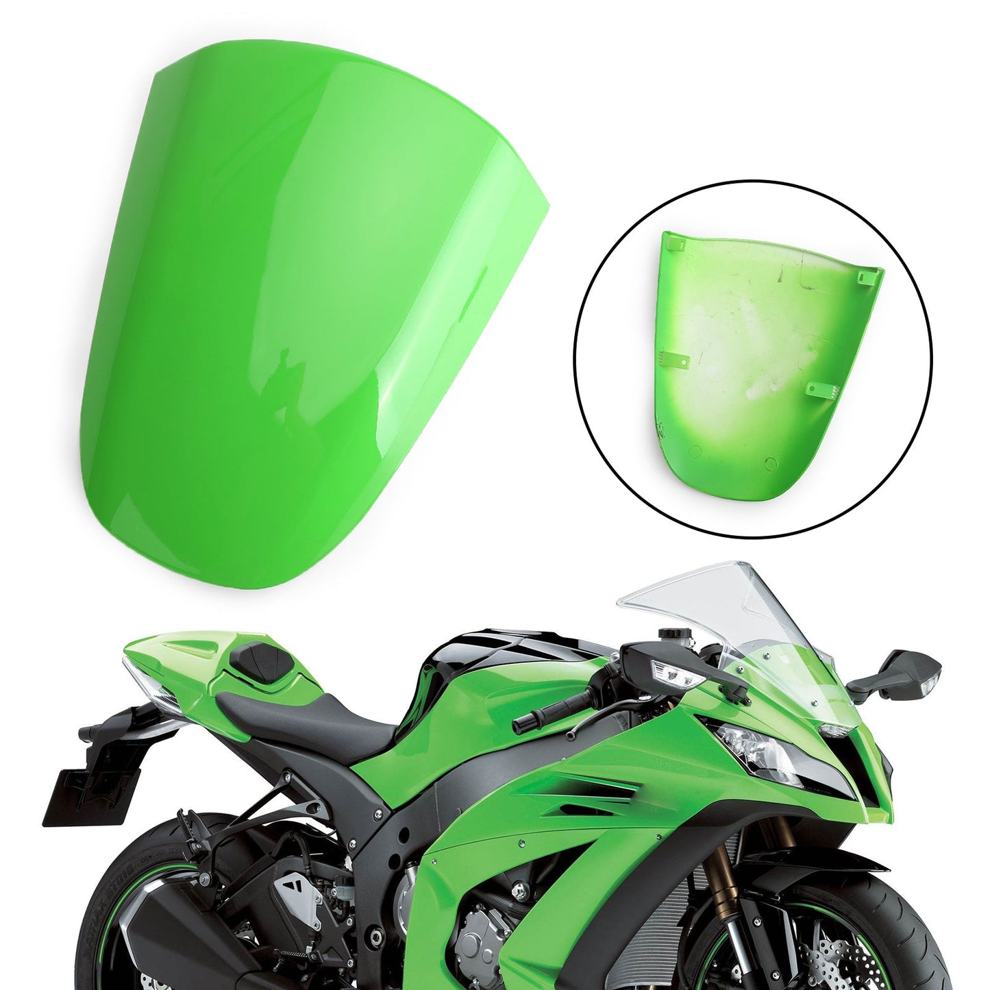 ABS Rear Seat Fairing Cover Cowl For Kawasaki Ninja ZX12R 2000-2008 Green