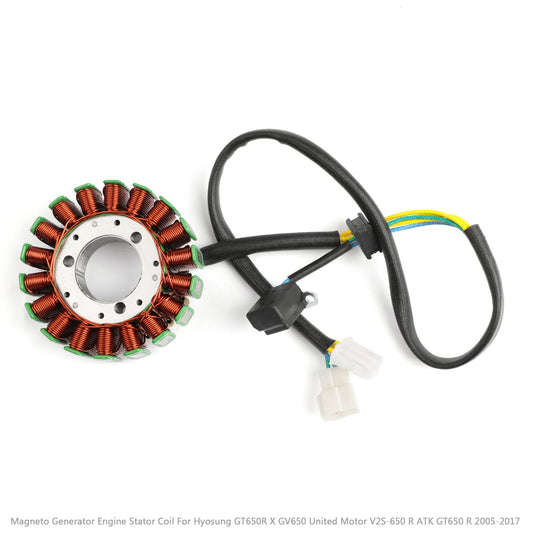 Magneto Generator Engine Stator Coil Fit For Hyosung GT650R GT650 2005-2017 United Motor V2S-650 V2C-650R 2006-2008