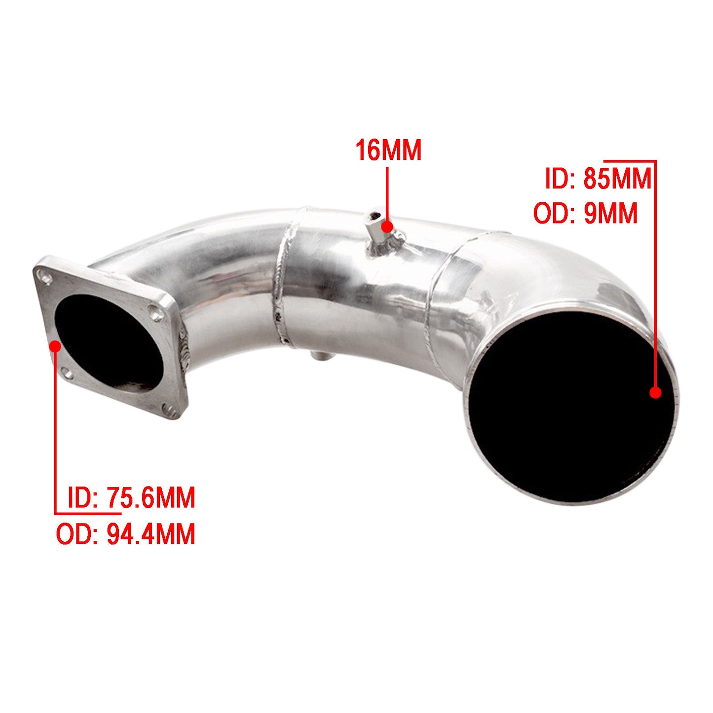 1994-1998 5.9L 12V Dodge Ram 2500 / 3500 Cummins Diesel 3.5" Air Intake Elbow Charge Pipe Champoo