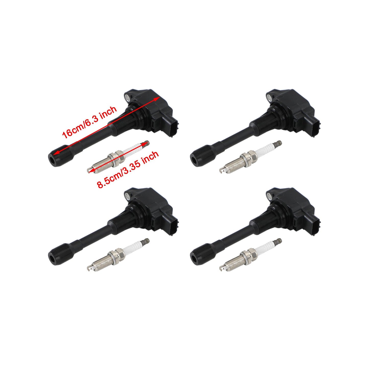 4PCS Ignition Coils Pack 22448ED000 For Nissan Altima Sentra Rogue X-Trail Tiida 2.5L UF549