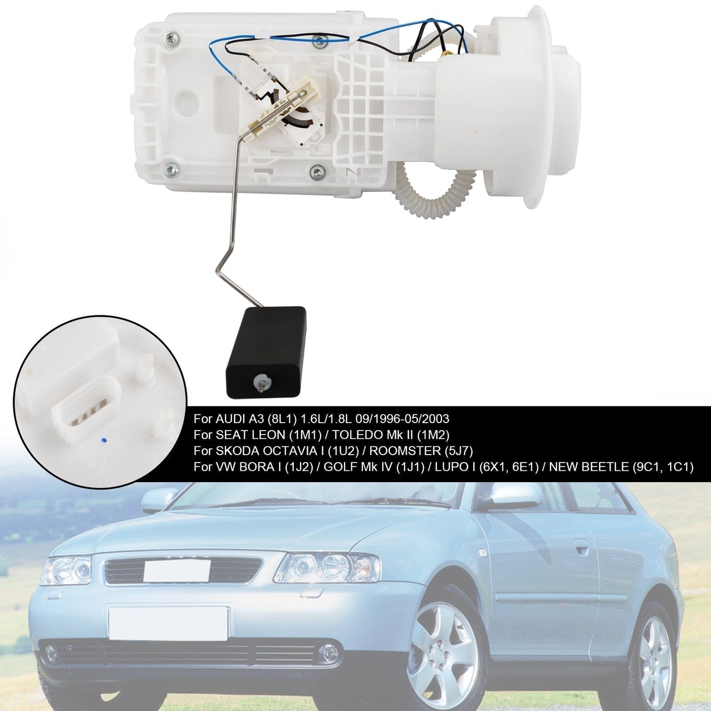 1997-2004 VW GOLF Mk IV (1J1) 1.4L 1.8L 2.0L 2.3L Fuel Pump Module Assembly 5814267RMP