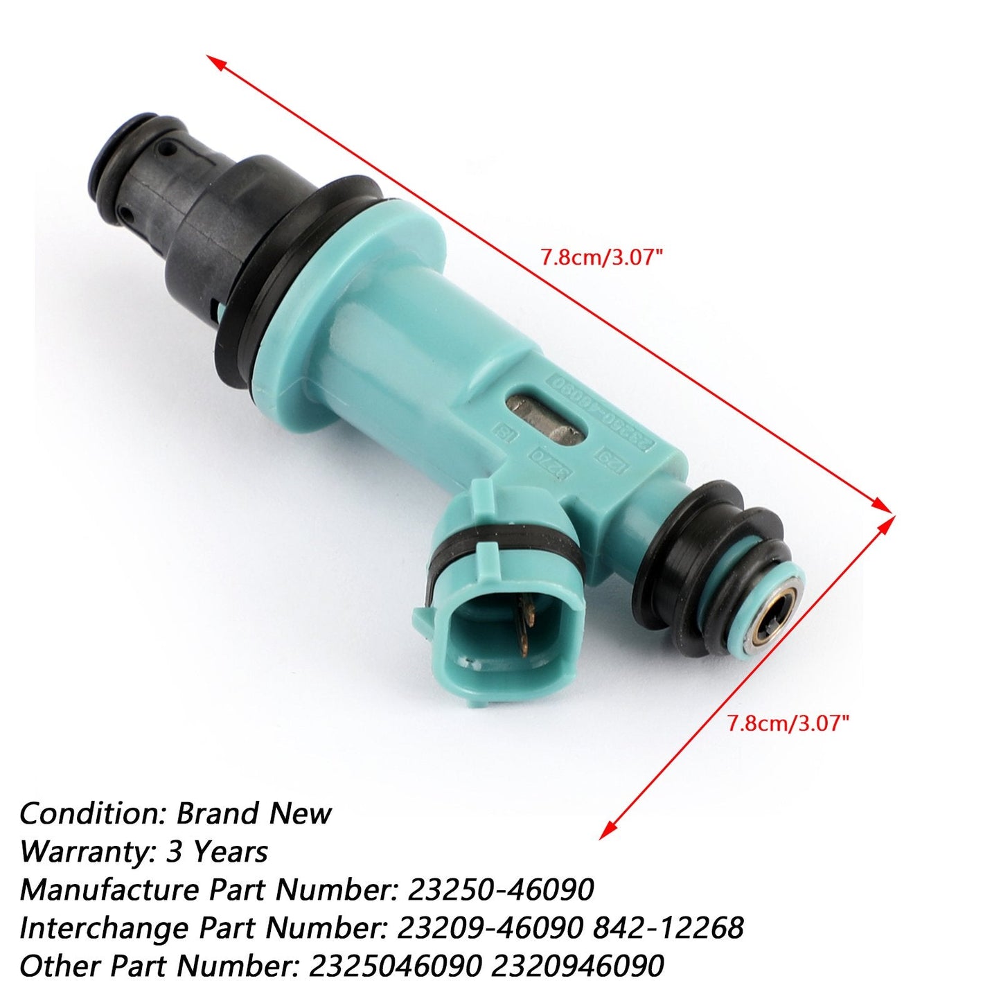 842-12268 23209-46090 2320946090 2325046090 1x Fuel Injector 23250-46090 For Toyota Supra Lexus GS300 SC300 IS300 3.0L Champoo