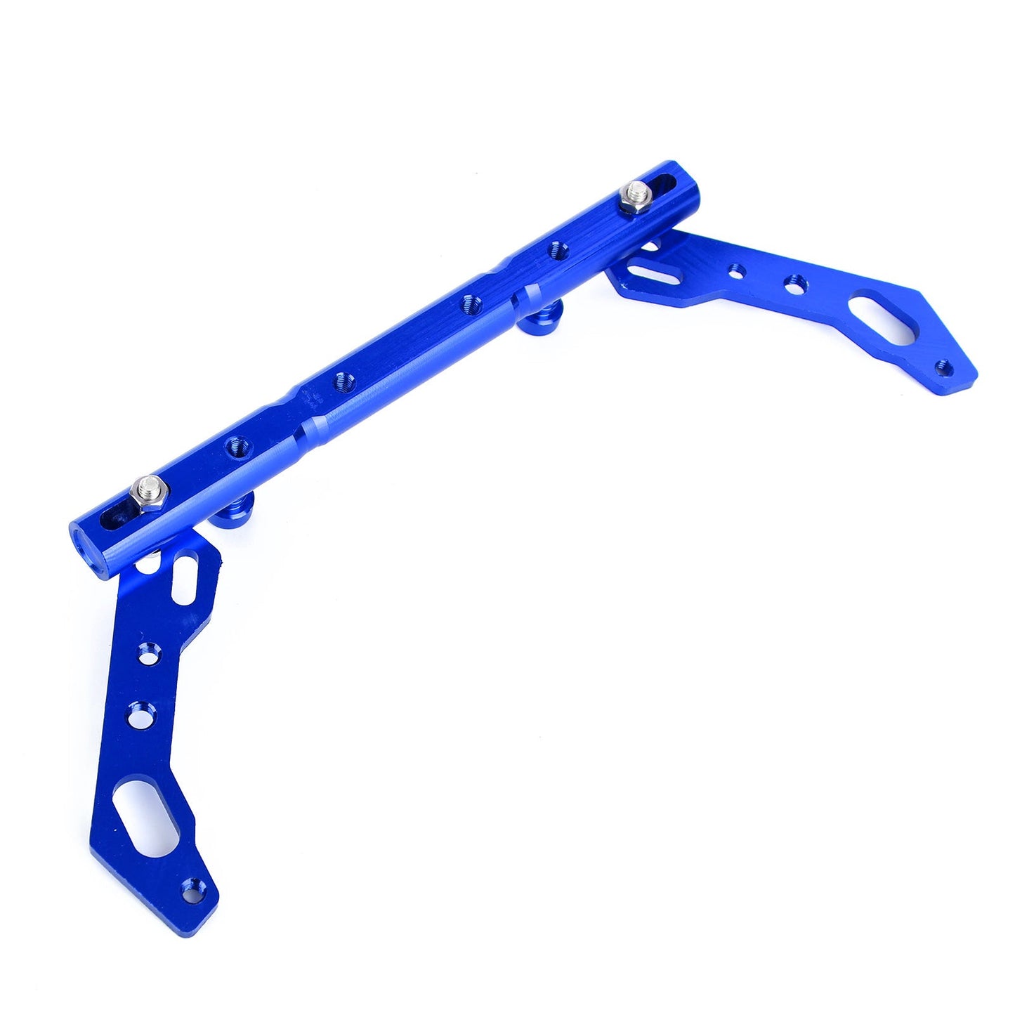 Cnc Adjustable Balance Cross Handle Bar Aluminum Lever Blue Fits For Motor