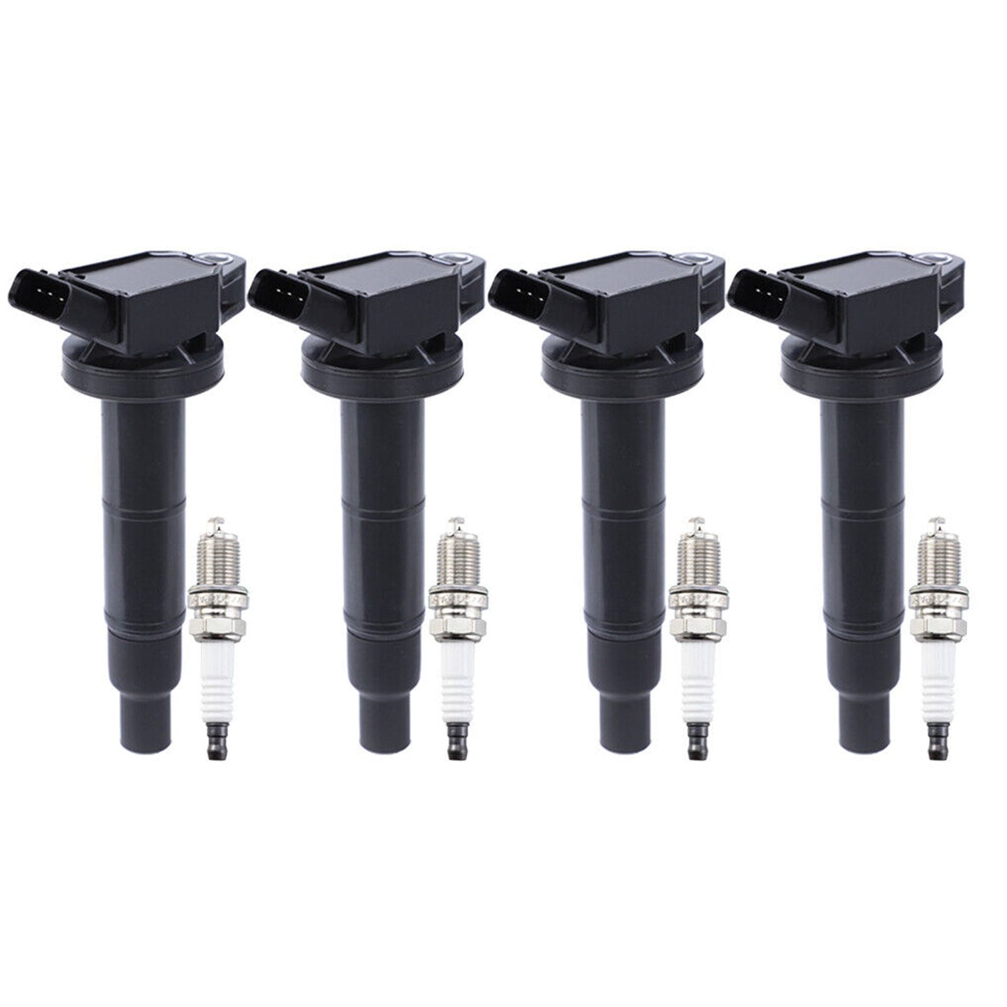 2010-2012 Lexus HS250H L4 2.4L 4PCS Ignition Coil+Spark Plug UF333 UF494 C1330 90919-02244