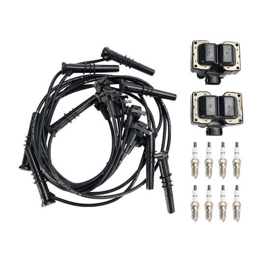 1994-1997 Mercury Cougar V8 4.6L 2 Ignition Coil Pack 8 Spark Plugs and Wire Set FD487 DG530