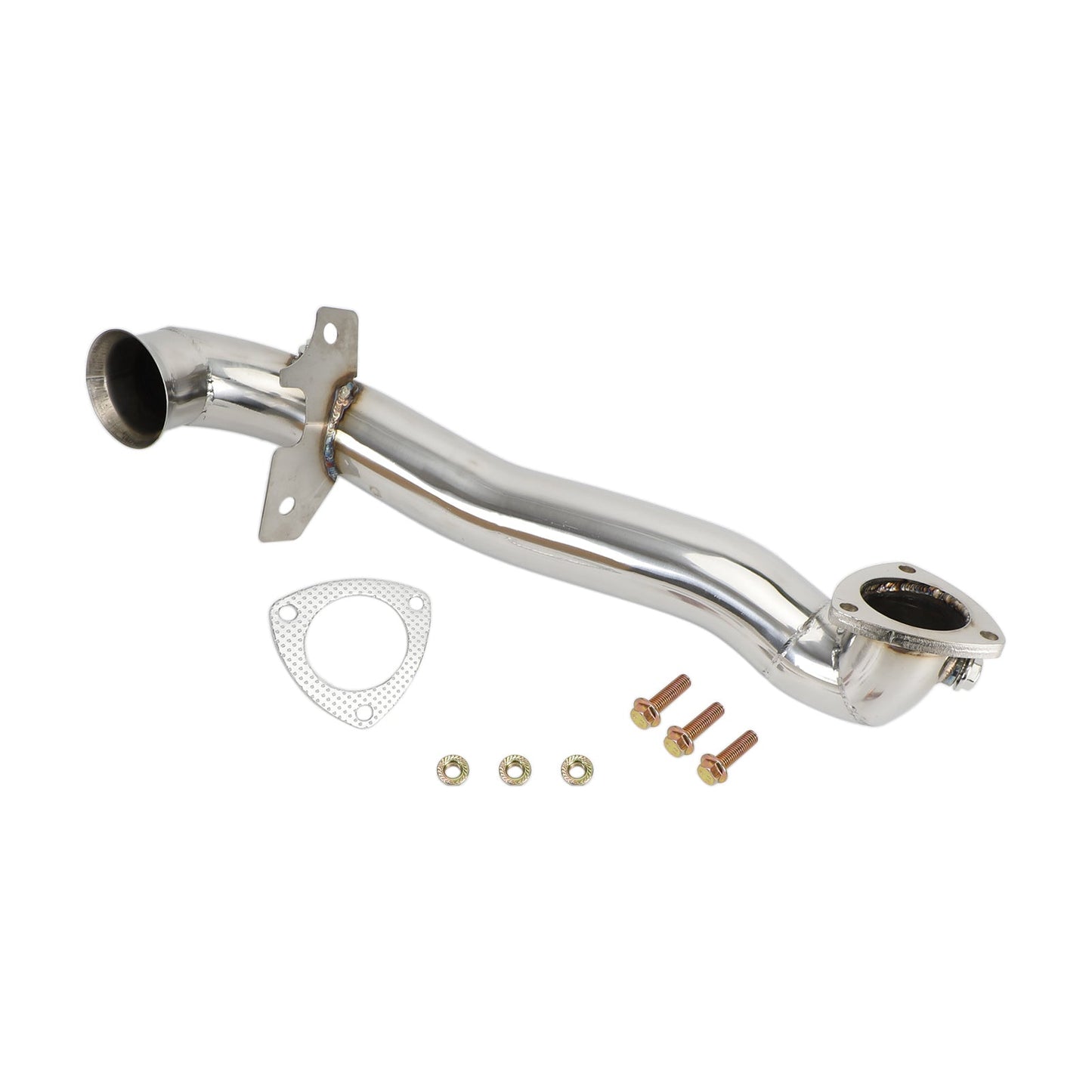 Downpipe Exhaust for 2007-2016 Mini Cooper R55-R61 1.6 Turbo 2.5 inch with 2 O2 sensor bungs Champoo