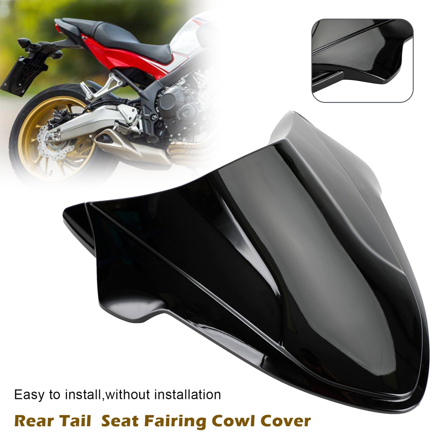 Rear Tail Seat Fairing Cowl Cover for Honda CB650R 2021-2022