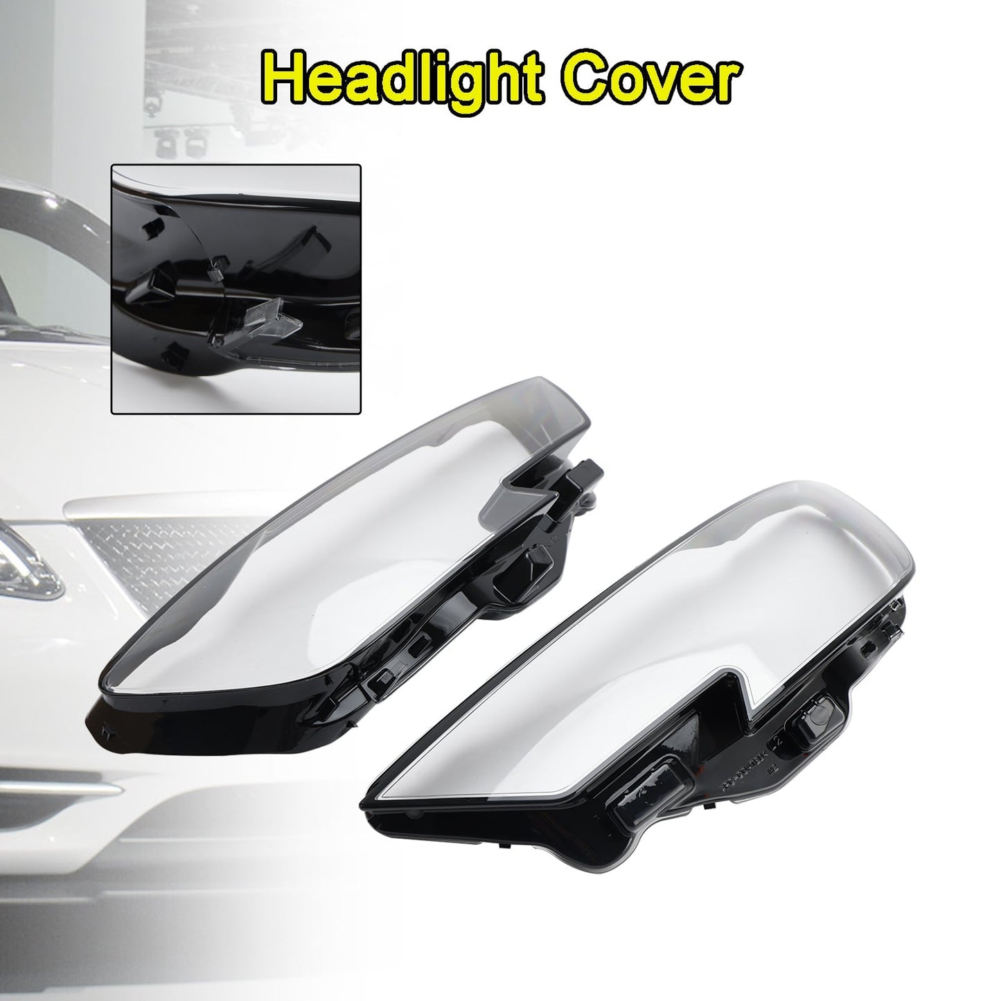 Audi A3 17-2020 Left +Right Headlight Lens Plastic Cover Shell 8V0941783/84