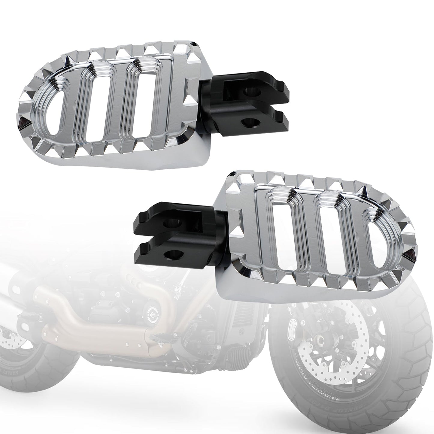 Front Footrests Foot Peg fit for Sportster S Lower Rider Fat Bob Softail Slim