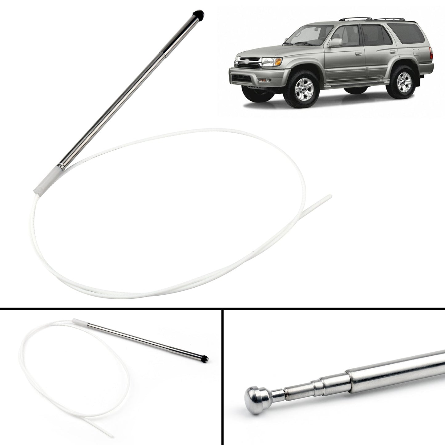 1996-2002 Toyota 4RUNNER Power Antenna MAST Replacement New Stainless Steel