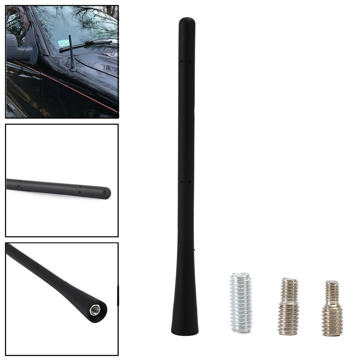 7Inch Rubber Signal Antenna For Ford F150 F250 F350 & Ram 1500 2009-2019