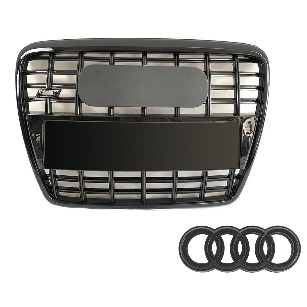 2005-2011 Audi A6 S6 C6 To S6 Style Front Bumper Grill Upper Grill