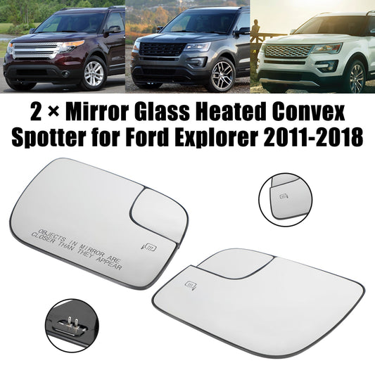 2011-2018 Ford Explorer Mirror Glass Heated Convex Spotter BB5Z17K707M BB5Z17K707B