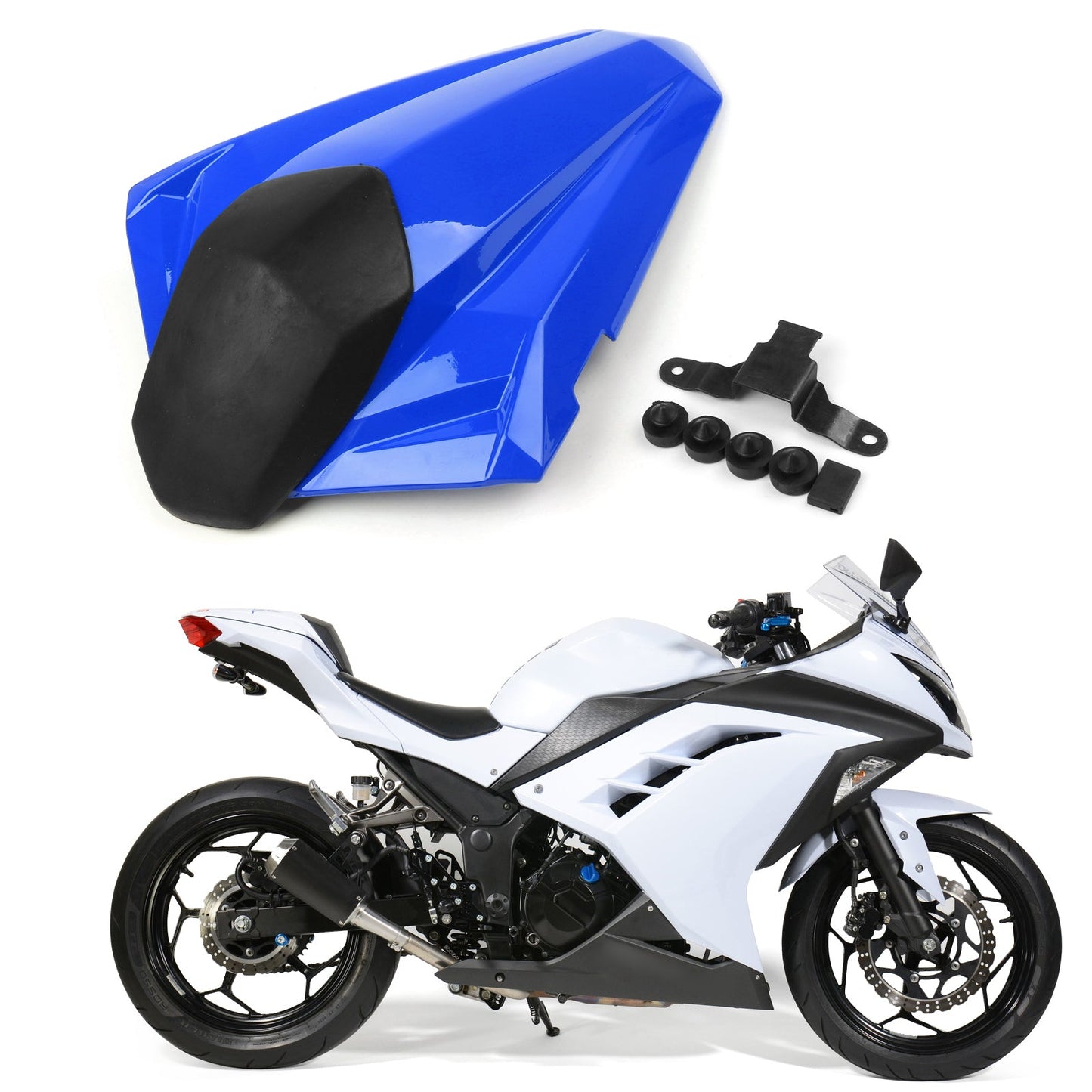 Rear Seat Cover cowl Fit For Kawasaki Ninja 300R / EX300R 2013-2017