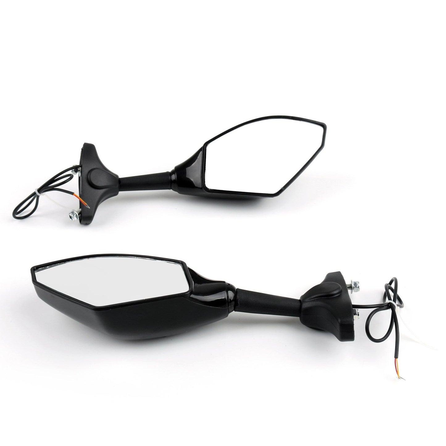 Honda CBR600F4i CBR600F4 CBR600F CBR250R Pair Rear View Side Mirrors With LED Turn Signals