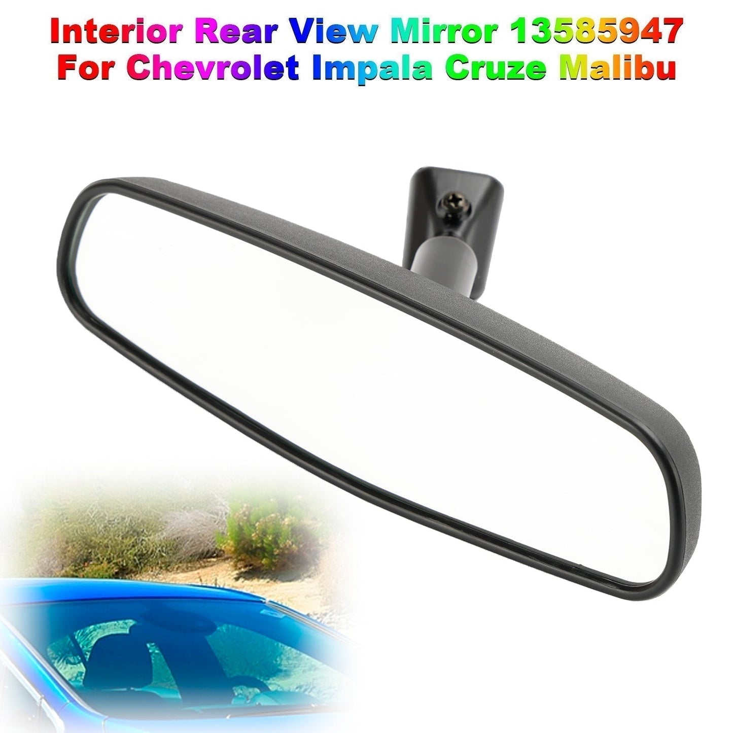 2011-2014 CHEVROLET CRUZE w/o telematics tilt mirror (opt D31) Interior Rear View Mirror 13585947 13503045