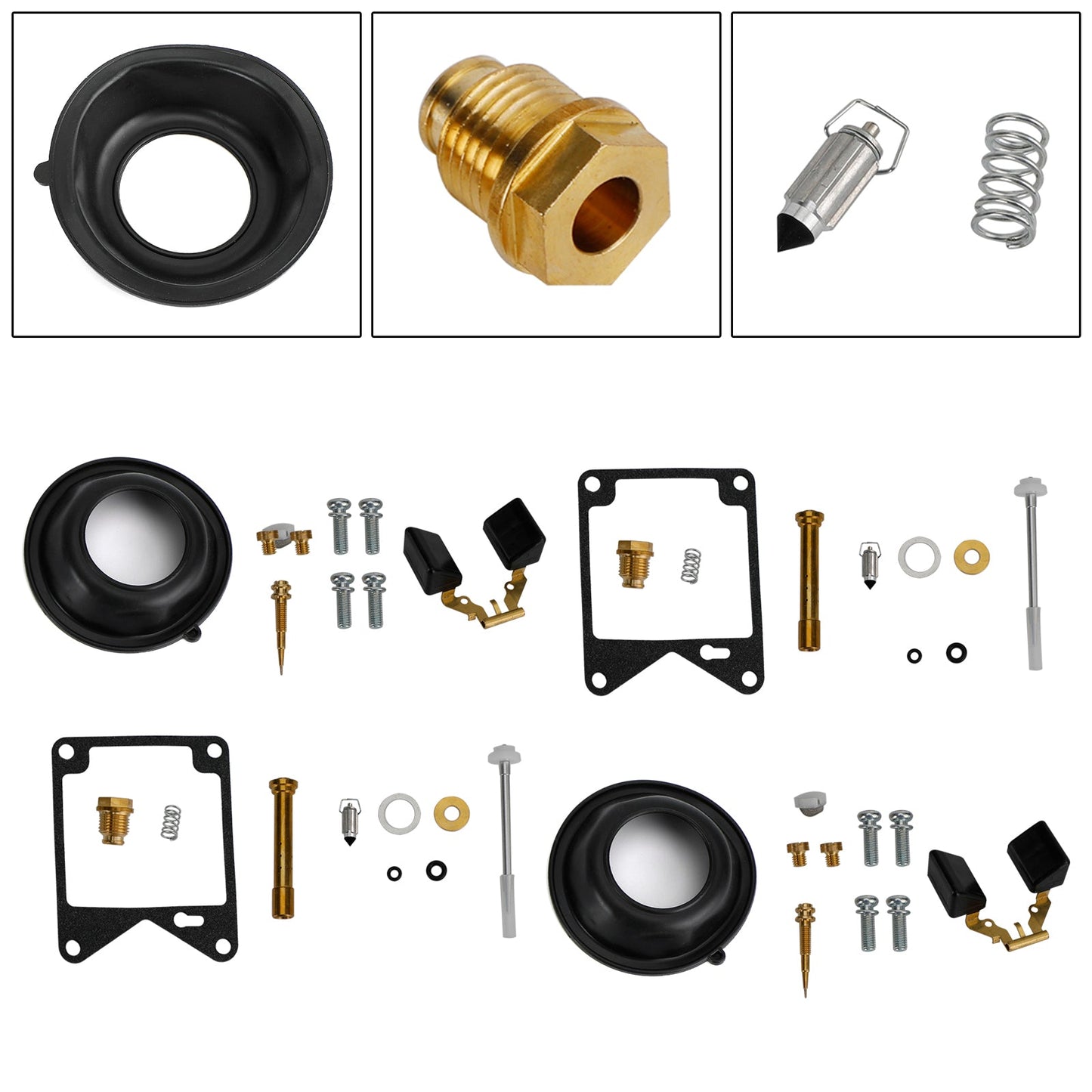 2X Carburetor Rebuild Repair Kit fit for Yamaha Virago 750 XV750 1981-1983