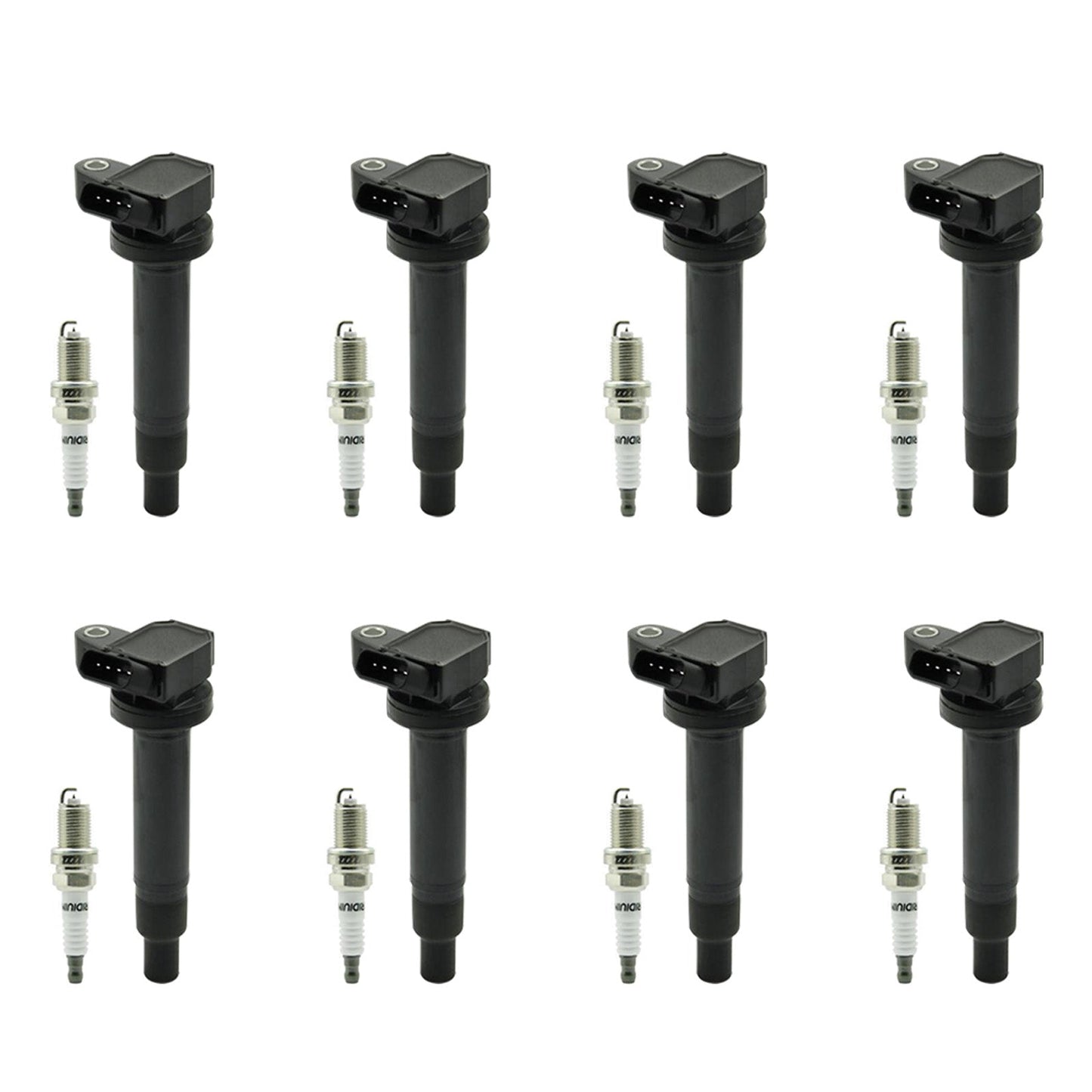 1998-2007 Toyota Land Cruiser 4.7L 8PCS Ignition Coil+Spark Plug UF230 90080-91180