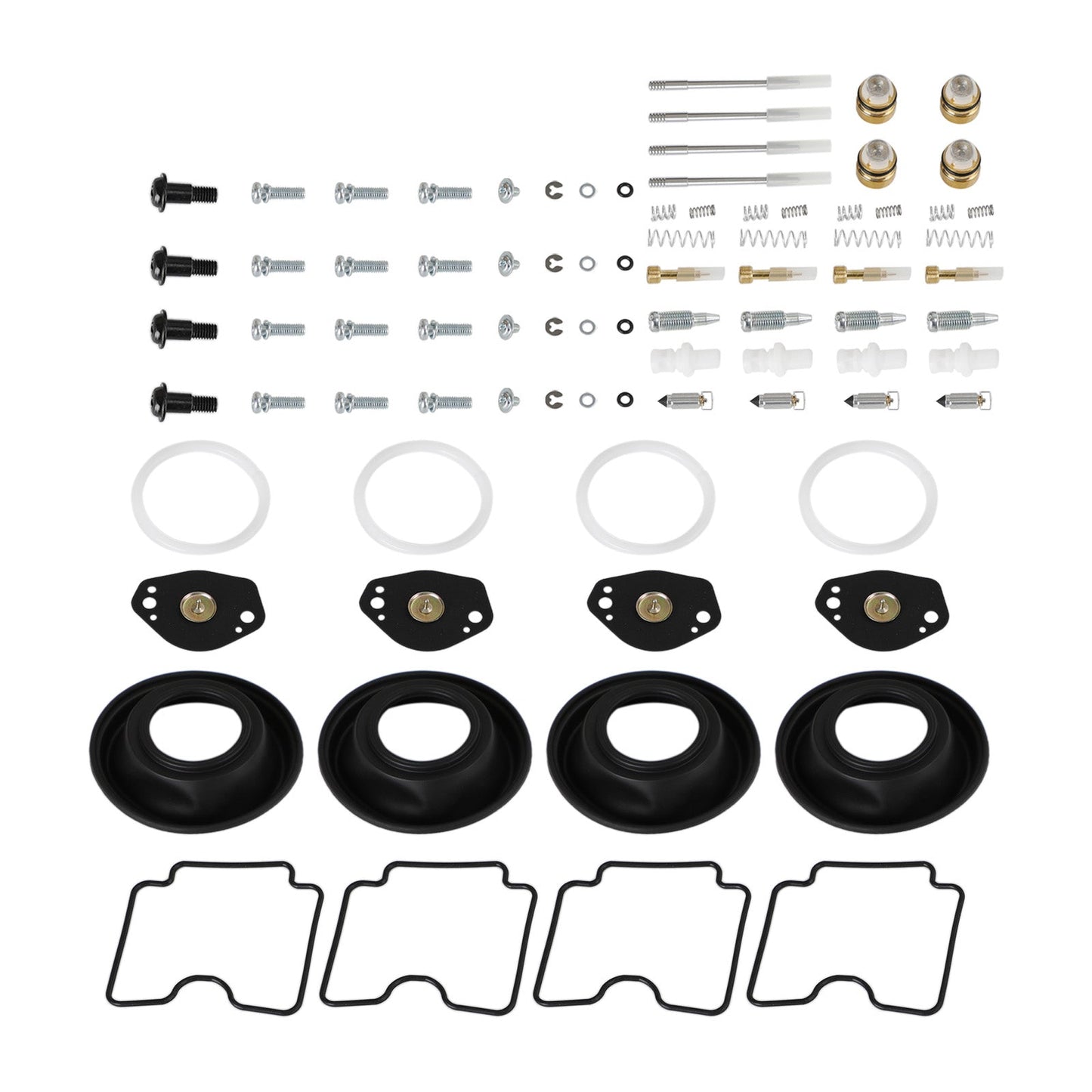 4X Carburetor Rebuild Repair Kit fit for Suzuki DRZ400 DRZ400E DRZ400S DRZ400SM