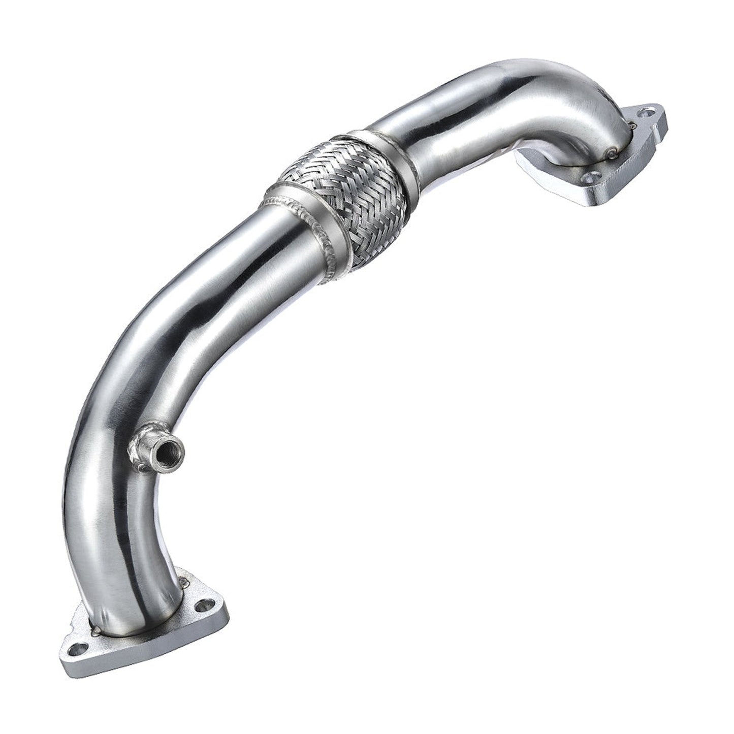 2008-2010 Ford 6.4L Powerstroke Diesel Exhaust Up-Pipe Heavy Duty Polished NO EGR