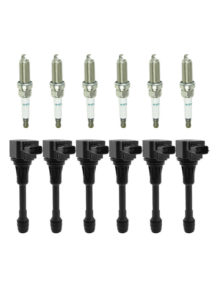 2008-2012 Infiniti EX35 3.5L V6 6PCS Ignition coil+6PCS Spark Plug UF550 CUF2118 673-4029 5C1727