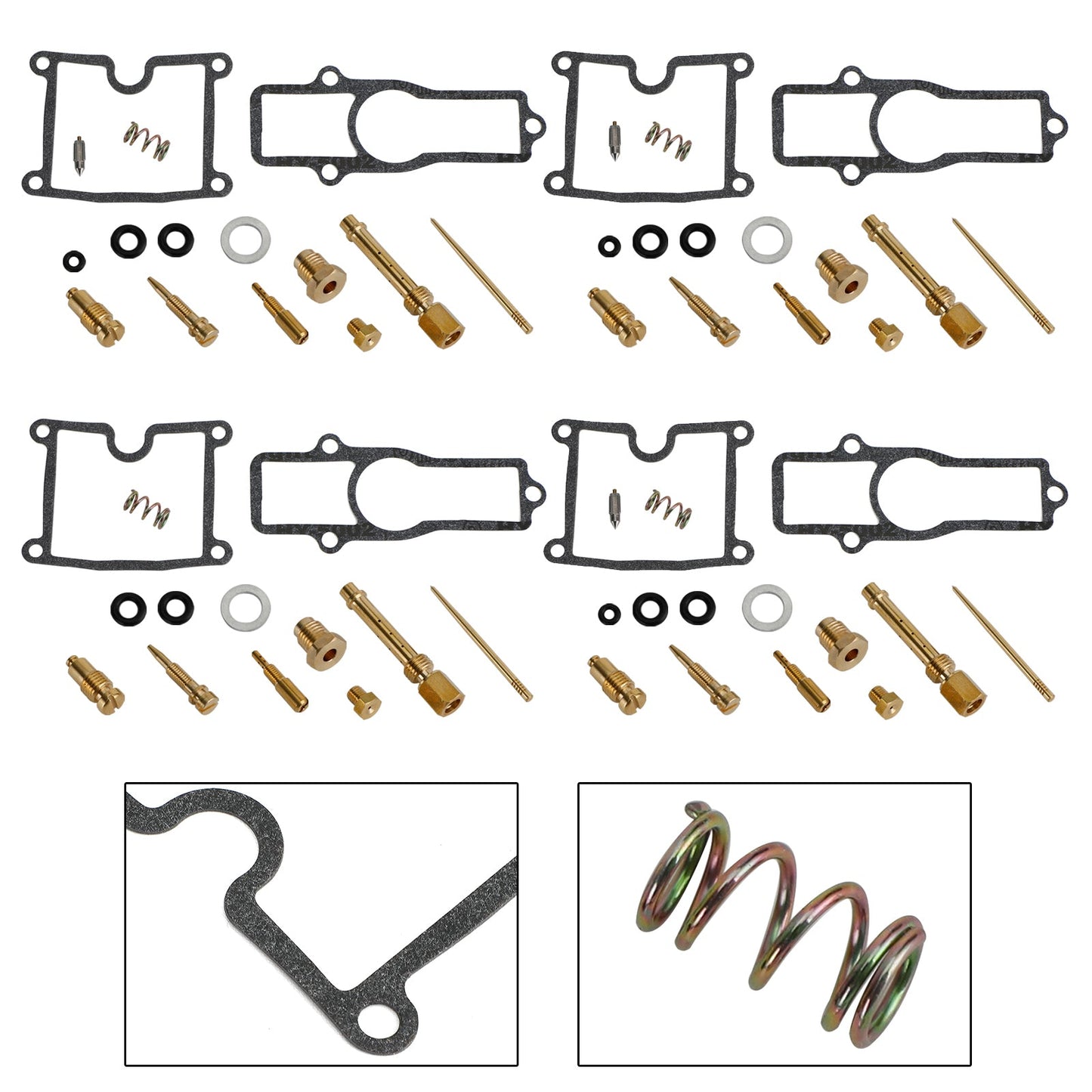 4X Carburetor Rebuild Kit fit for Kawasaki Z400 KZ400FX KZ550 GPZ550 1980-1983