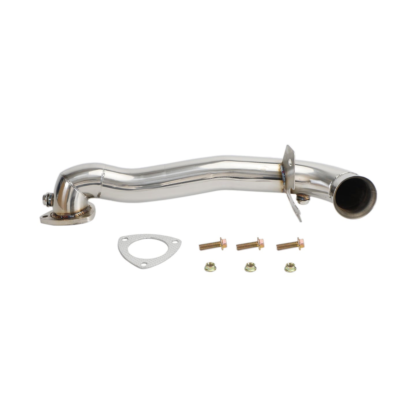 Downpipe Exhaust for 2007-2016 Mini Cooper R55-R61 1.6 Turbo 2.5 inch with 2 O2 sensor bungs Champoo