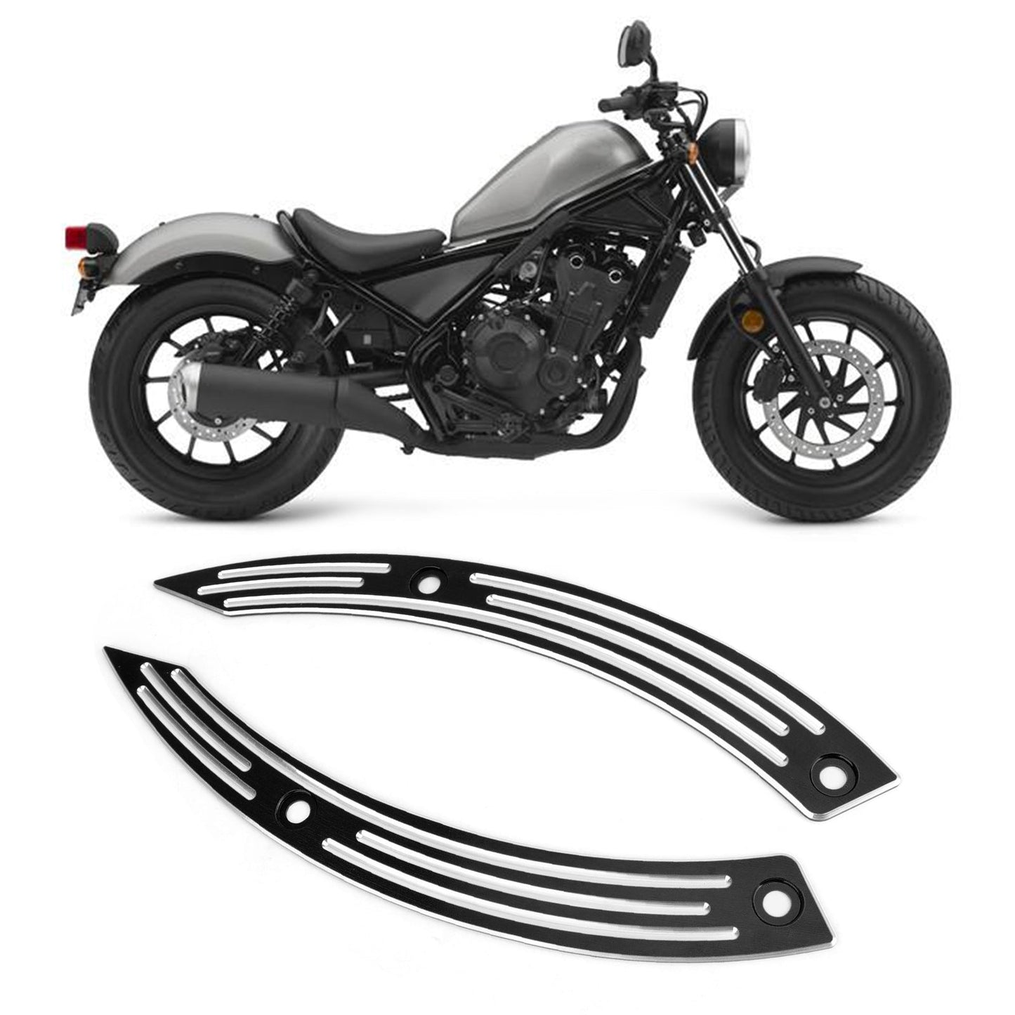 Honda 17-20 REBEL CMX500 CMX300 Rear Fender Cover Trim Plate Black