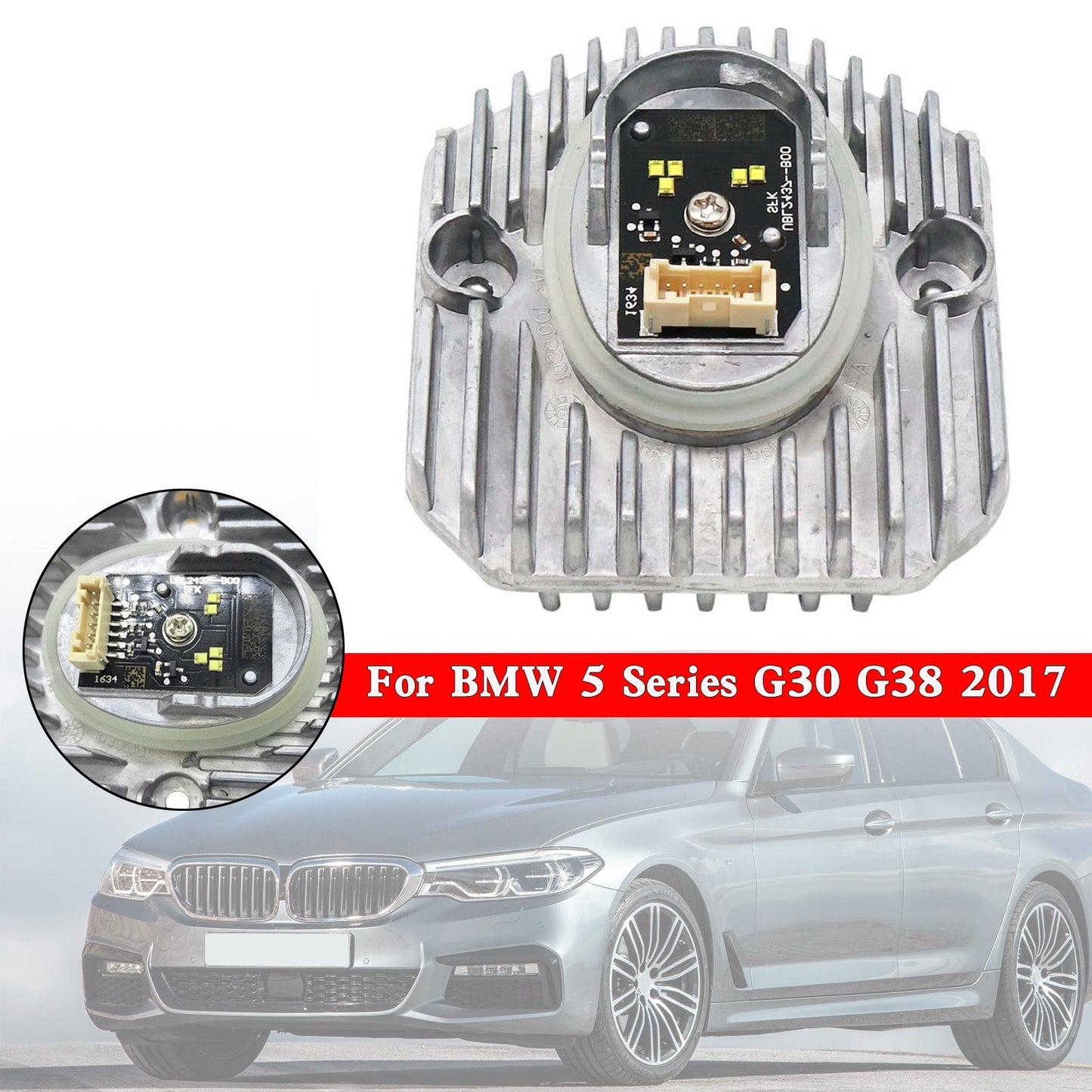 Right 63117214940 LED DRL Light Control Unit 7214940 For BMW 5 Series G30 G38 2017-