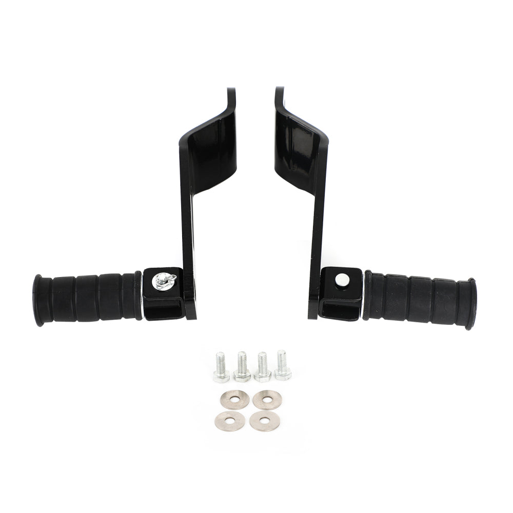 Black Rear Passenger Foot Pegs For Yamaha Bolt XVS950 XVS950R-Spec 2014-2020