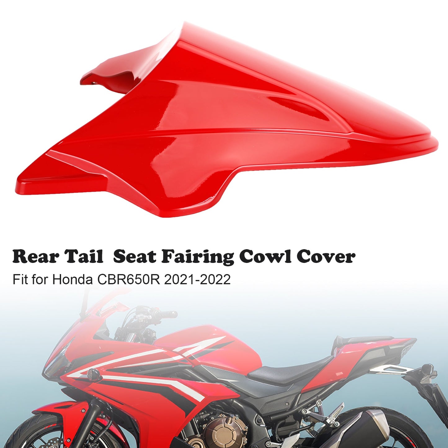 Rear Tail Seat Fairing Cowl Cover for Honda CB650R 2021-2022