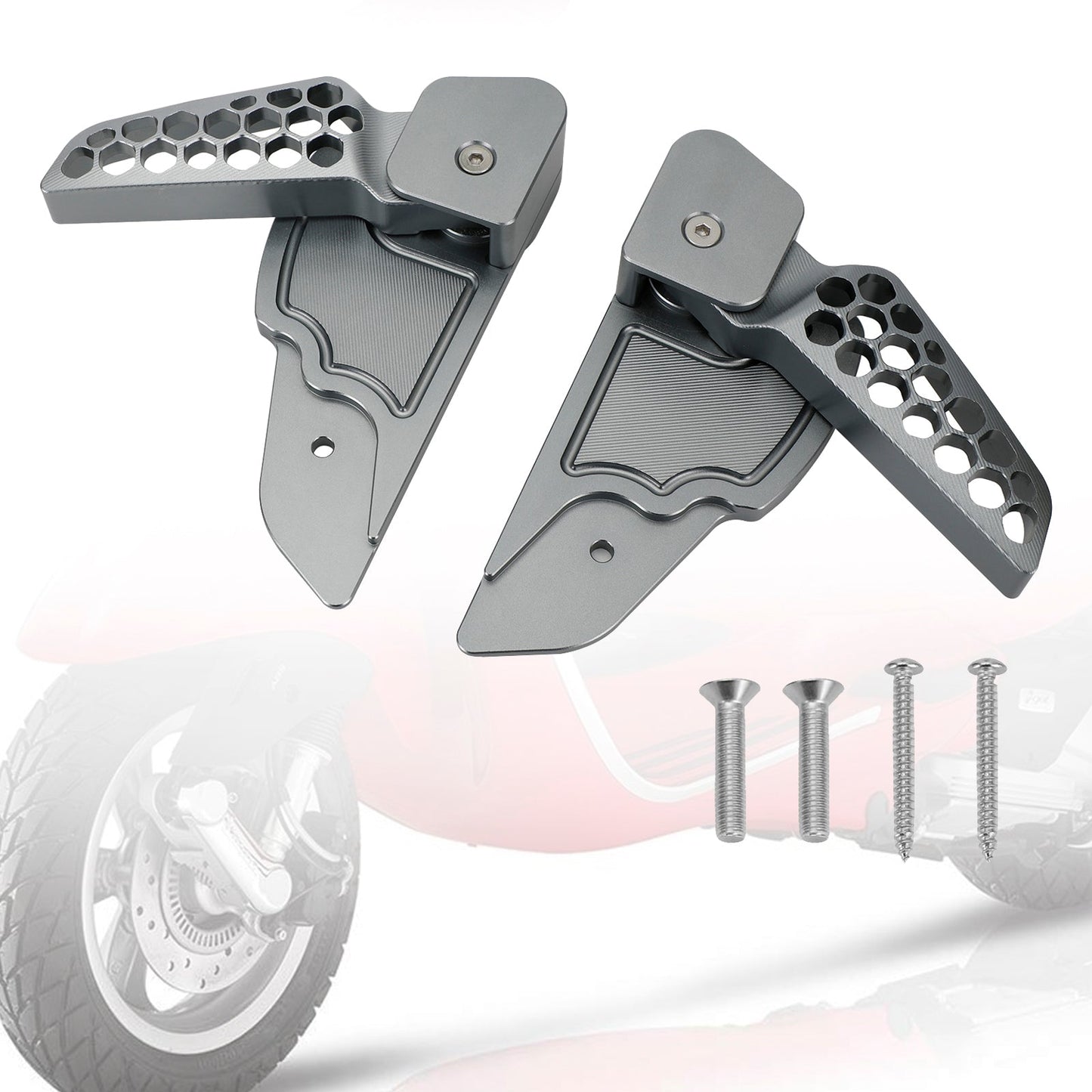 Rear Footrests Foot Peg fit for Vespa Primavera/Sprint 125 150 17-20