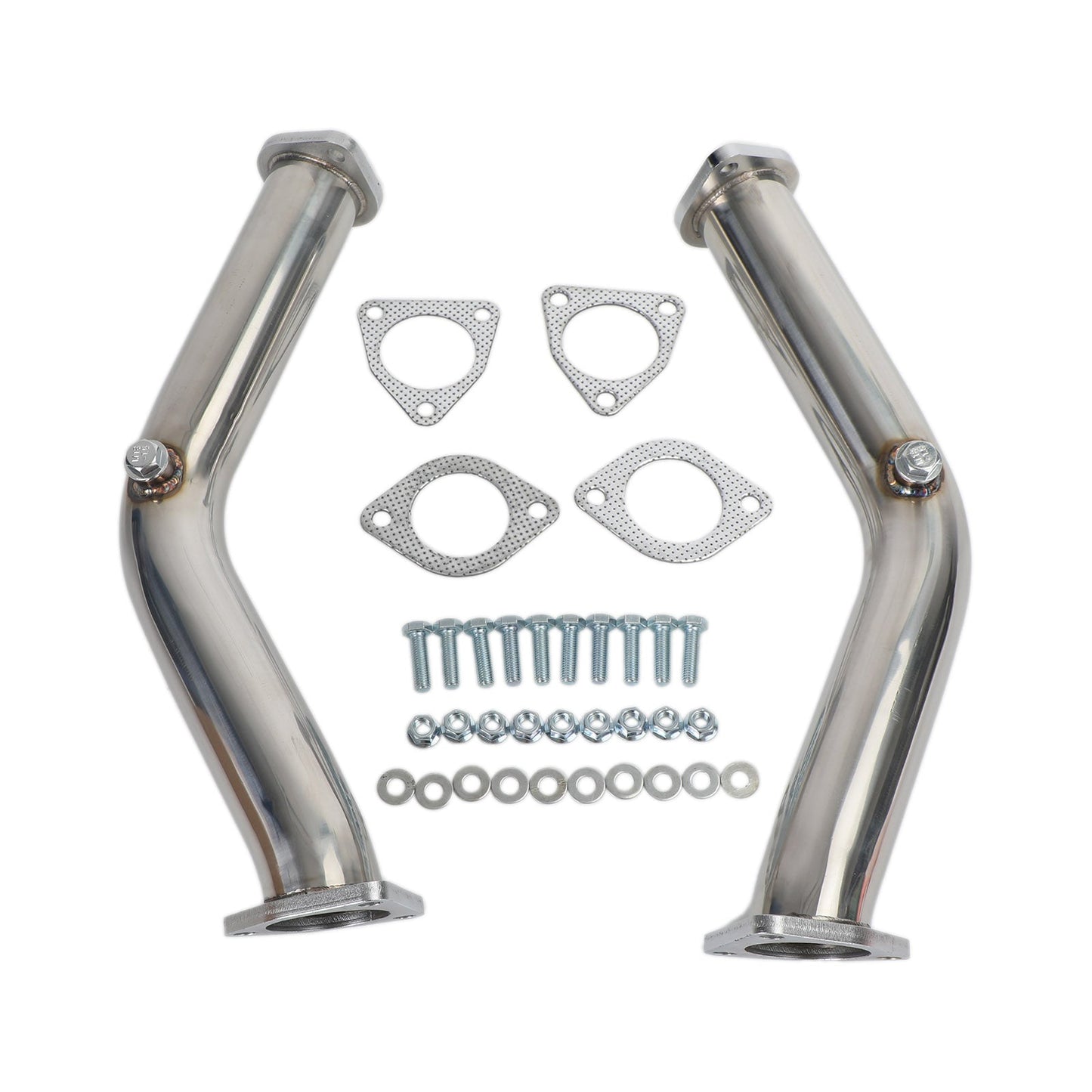 Exhaust Downpipe Test Pipes W/Gaskets & Bolts For 2003-2006 Nissan 350Z Infiniti G35 FX35