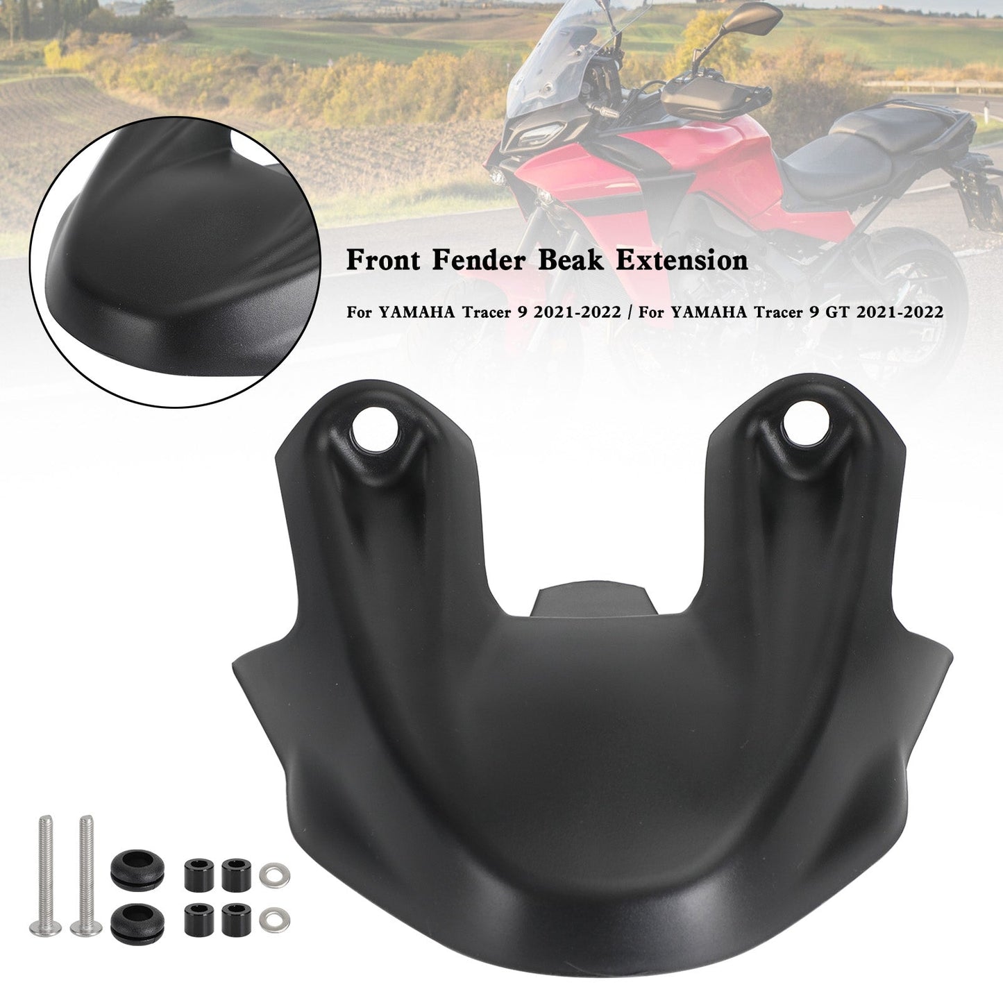 Front Wheel Beak Nose Cone Extension For YAMAHA Tracer 9 GT 2021-2022