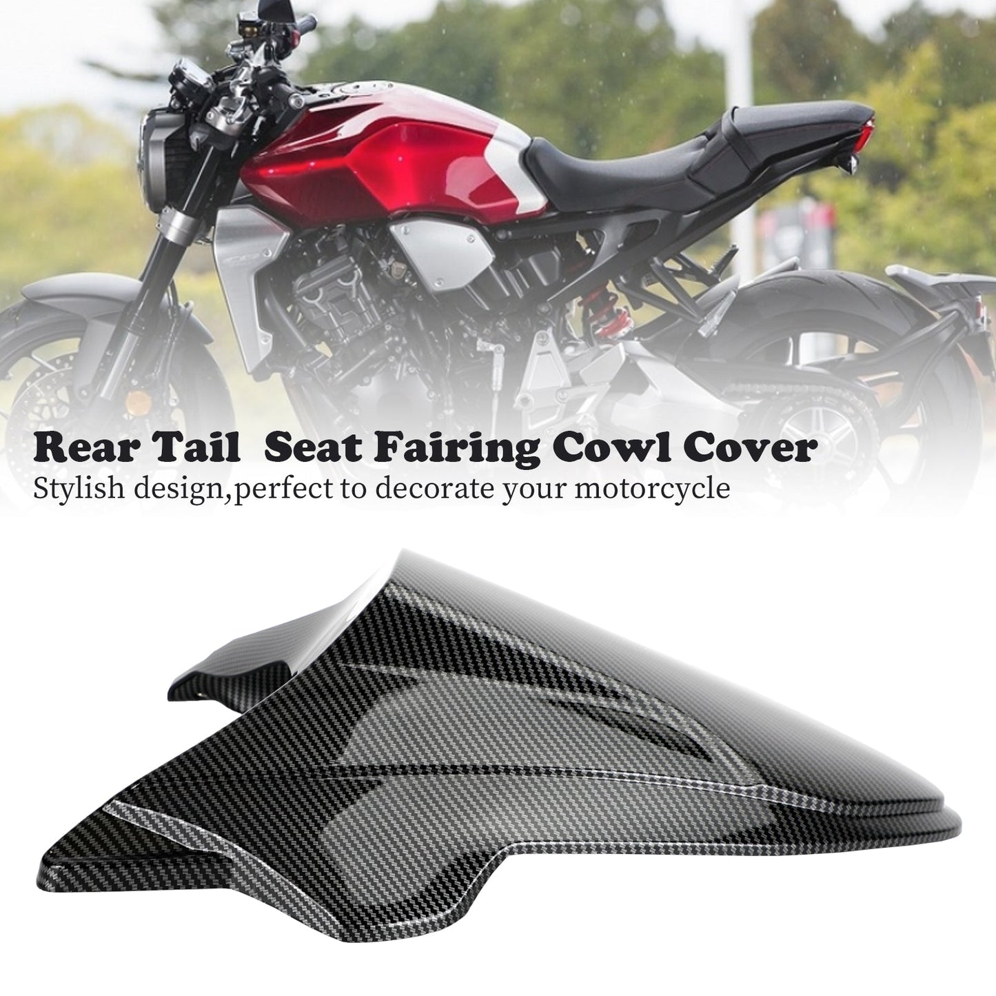 Rear Tail Seat Fairing Cowl Cover for Honda CB650R 2021-2022