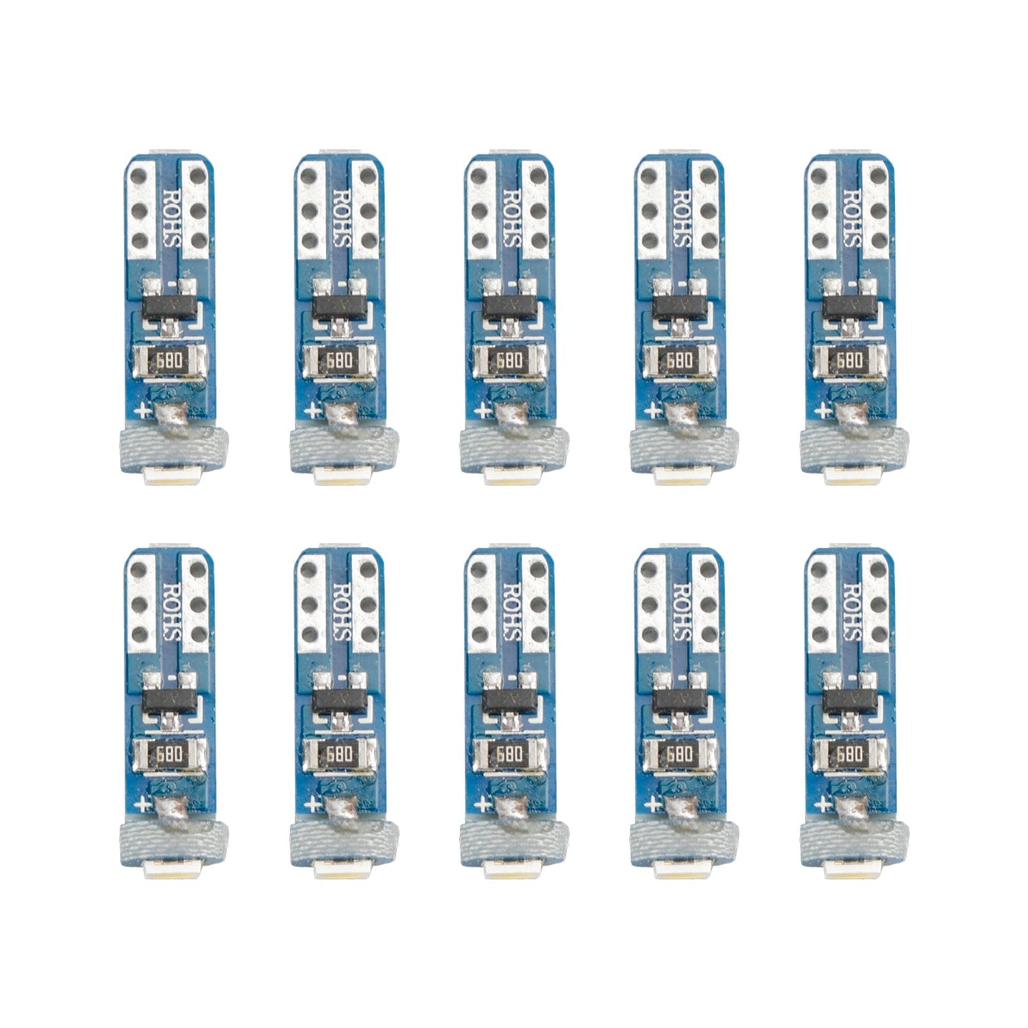 10X For HELLA LED Retrofit 2721W Wedge T5 12V 1W W2X4.6D 6000K