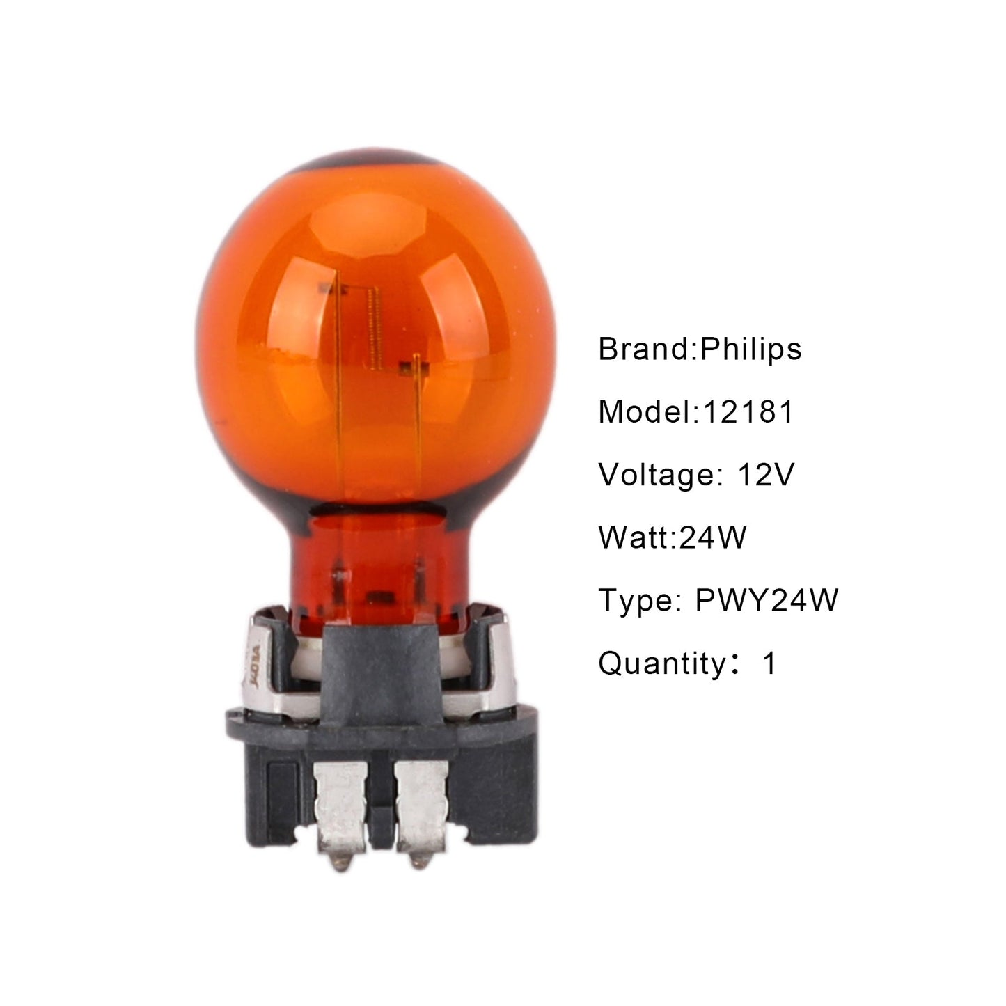 Audi A4L Philips Amber Front Turn Signal Light Bulb 12181NA PWY24W