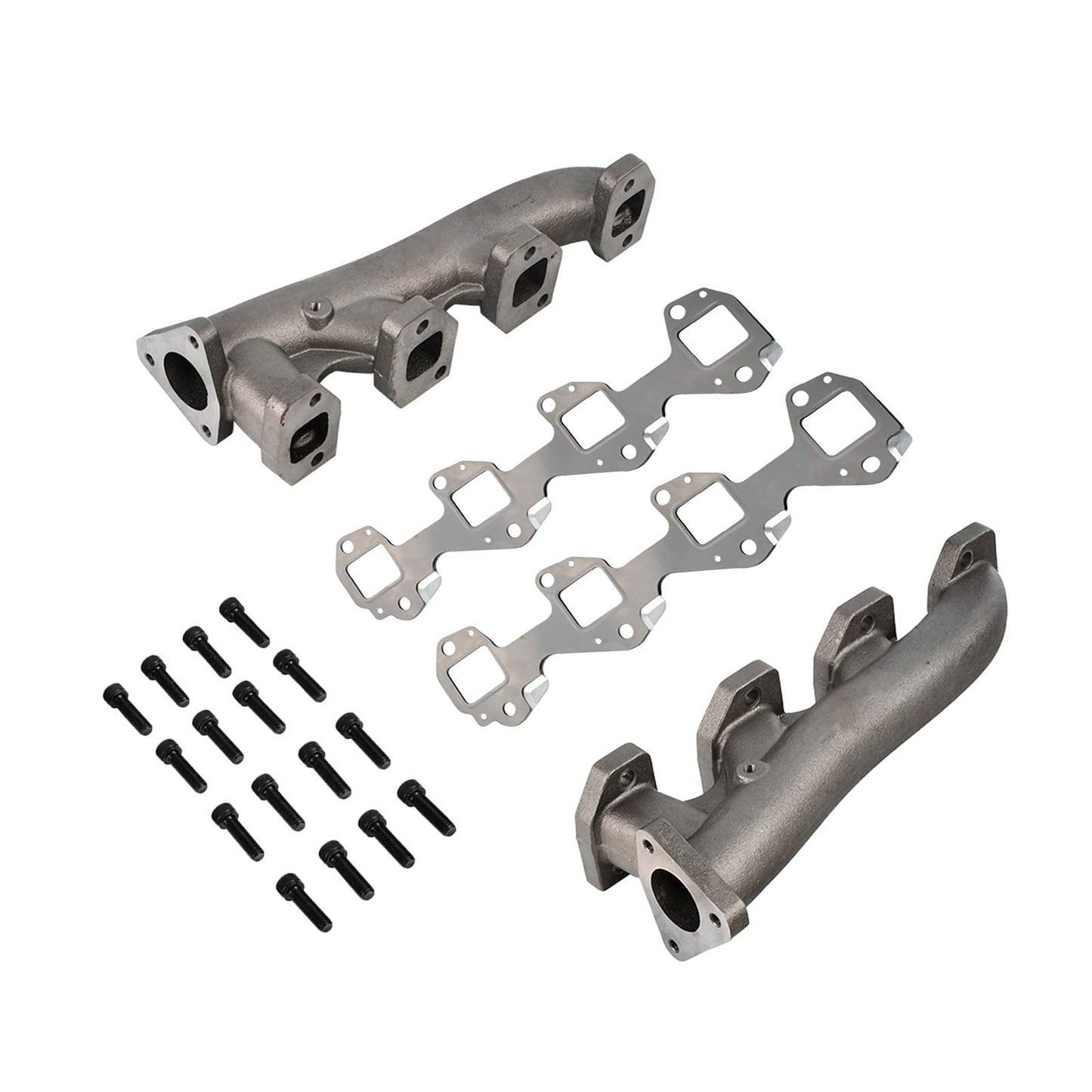 2007.5-2010 6.6L LMM Duramax High Flow Race Exhaust Manifolds & Gasket Champoo