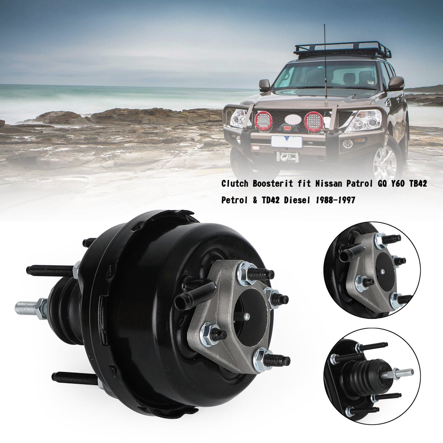 1988-1997 Nissan Patrol GQ Y60 TB42 Petrol Clutch Boosterit 30630-VB000 NG20-GQ