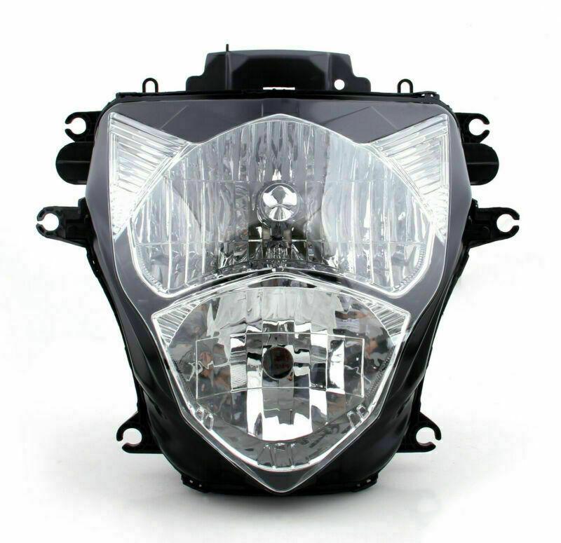 11-12 Suzuki Gsxr 600 750 Front Headlight Grille Headlamp Led Protect White