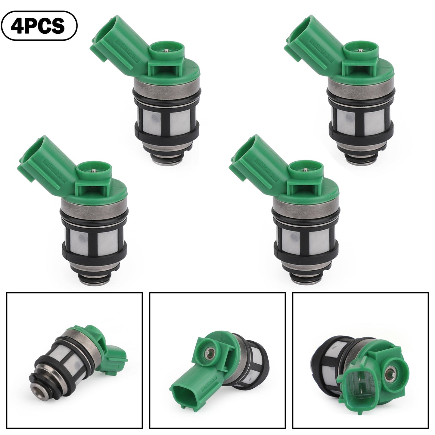 4PCS Fuel Injectors 1996-2004 Nissan Frontier 2000-2004 Xterra 1996-1997 Pickup 2.4L JS4D-2 16600-1S700 842-18125