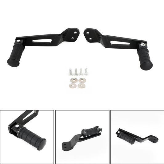 Black Rear Passenger Foot Pegs For Yamaha Bolt XVS950 XVS950R-Spec 2014-2020