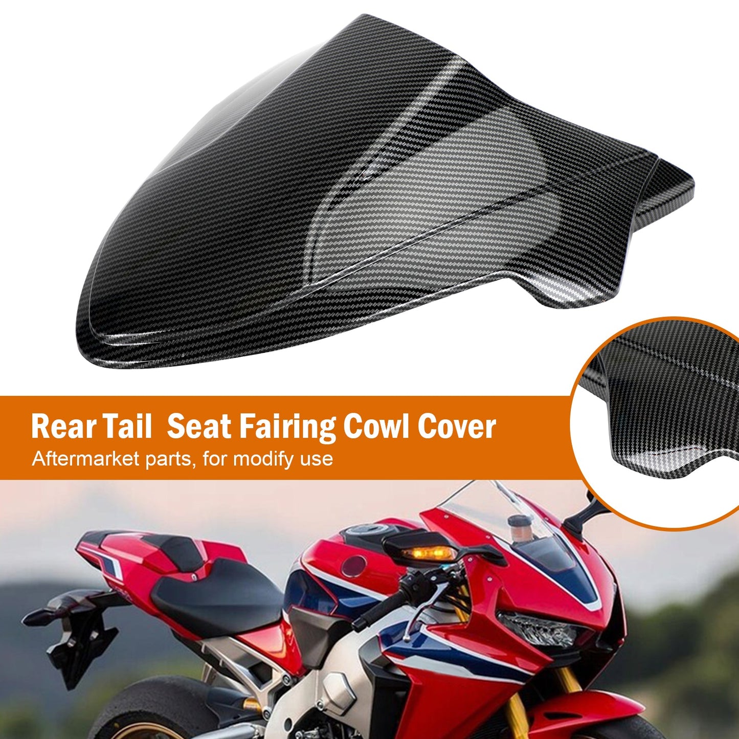 Rear Tail Seat Fairing Cowl Cover for Honda CB650R 2021-2022