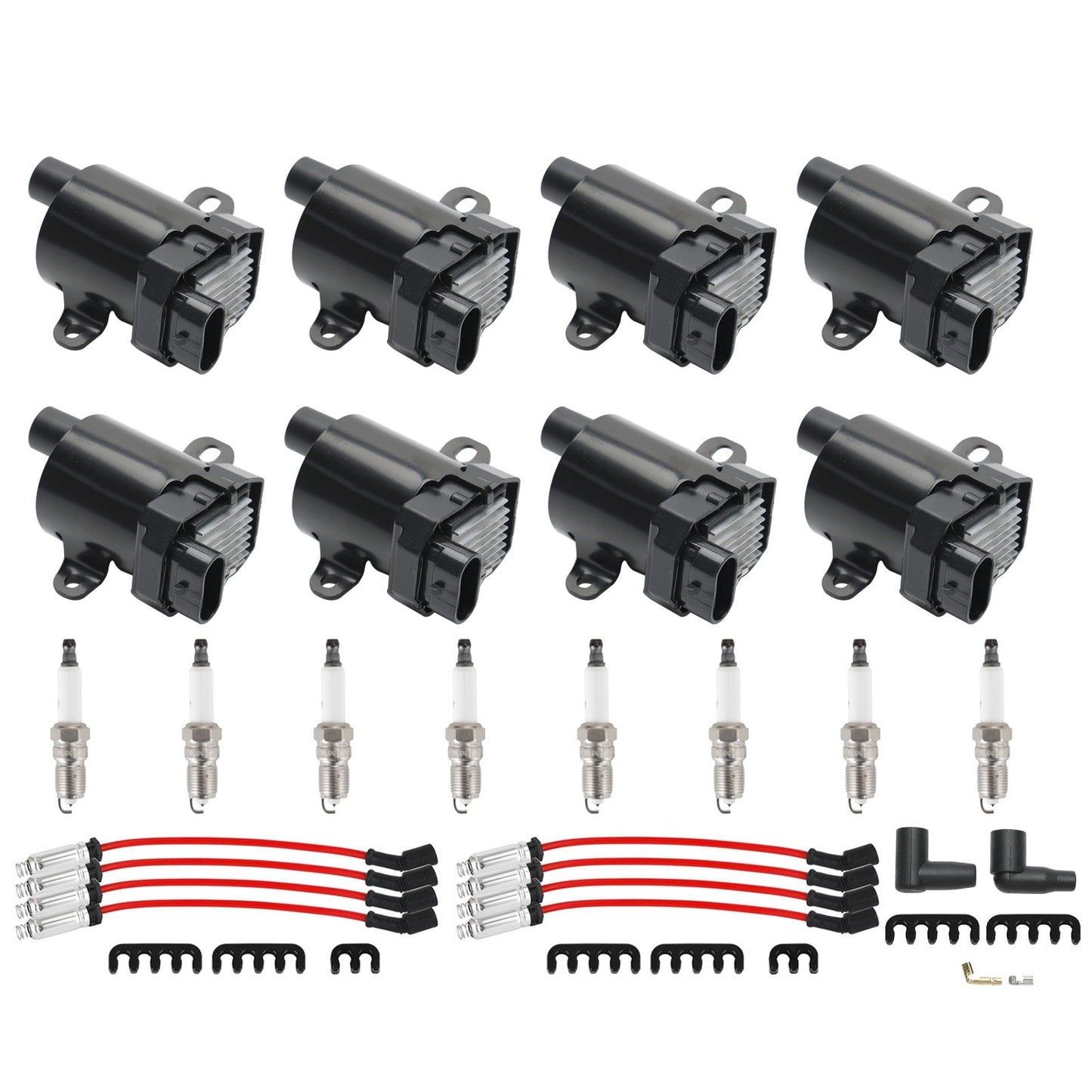 2001-2006 Chevy Silverado 2500 HD 6.0L 8Pack Ignition Coil+Spark Plug+Wires Set UF262 C1251 D585 5C1082