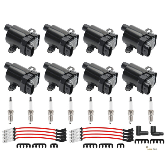 1999-2007 Chevrolet Silverado 1500 4.8L 5.3L 8Pack Ignition Coil+Spark Plug+Wires Set UF262 C1251 D585 5C1082