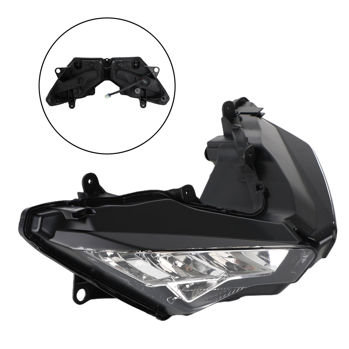 Headlight Guard Protector Cover Haddlamp Kit For Kawasaki Ninja 400 18-21 Smoke