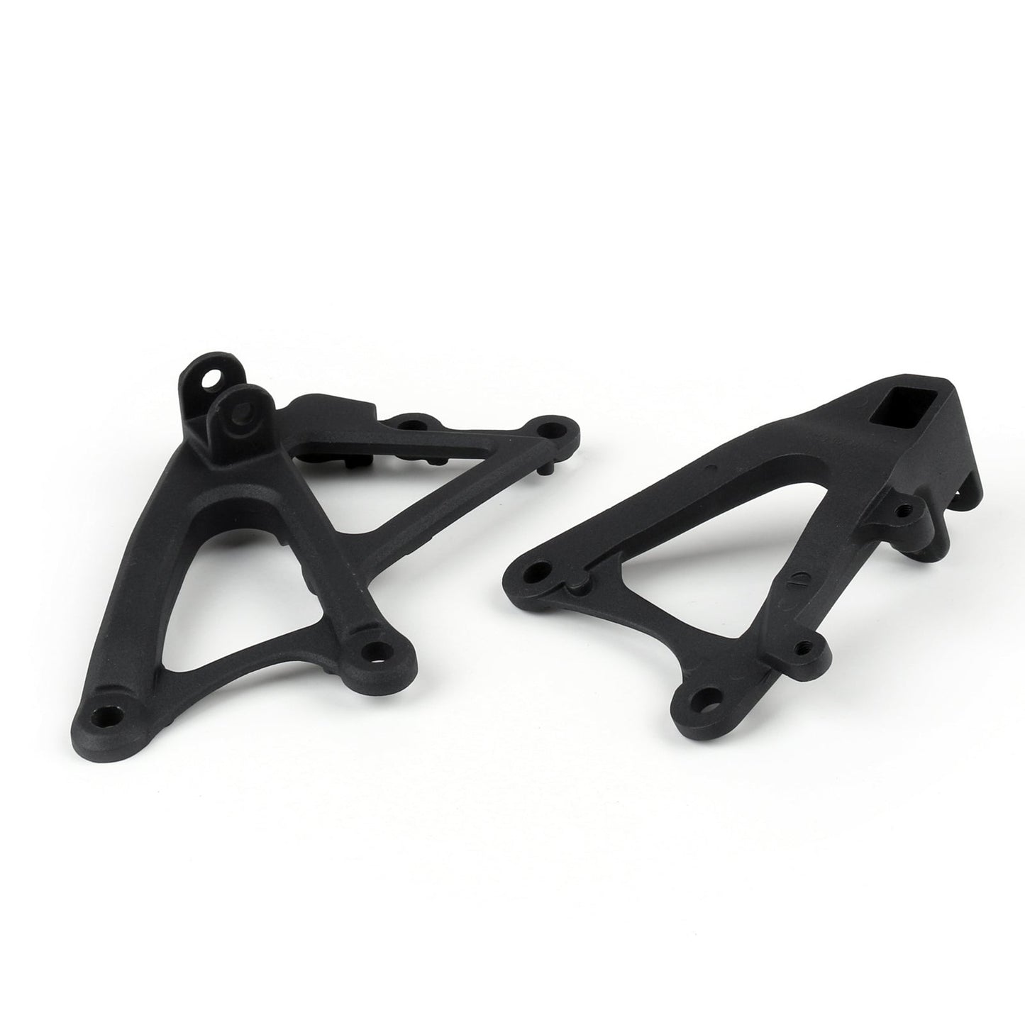 Yamaha Front Rider Footrest Foot pegs Brackets Set Fit For Yamaha YZF R1 2009-2011 Black