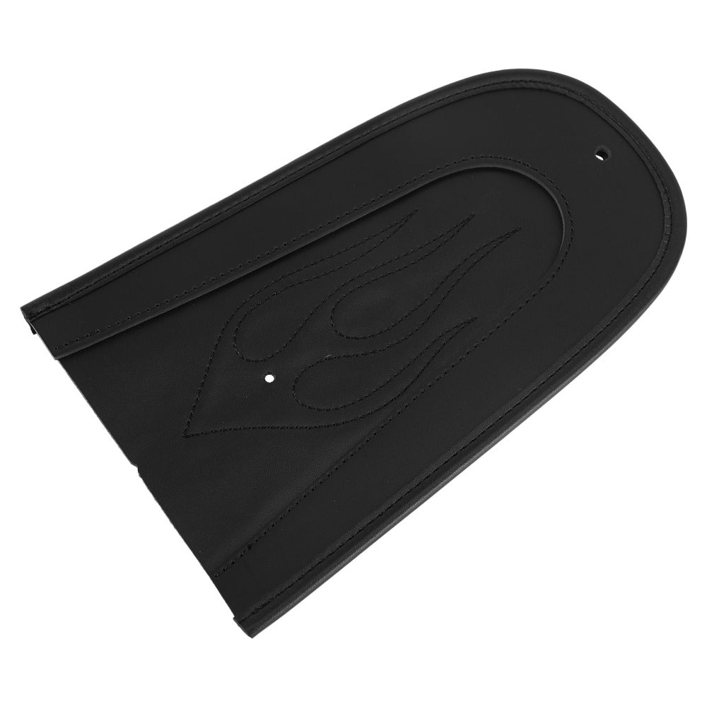 Black PU Leather Flame Stitch Solo Seat Rear Fender Bib For Sportster 1200 883